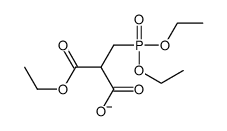 2-(diethoxyphosphorylmethyl)-3-ethoxy-3-oxopropanoate结构式