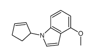 2-cyclopentenyl-4-Methoxy-1H-indole structure