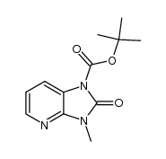 1-t-butoxycarbonyl-3-methyl-1,3-dihydro-2H-imidazo[4,5-b]pyridin-2-one Structure