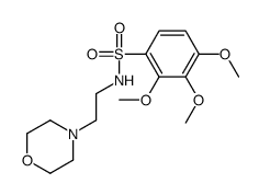 2,3,4-trimethoxy-N-(2-morpholin-4-ylethyl)benzenesulfonamide Structure