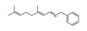 N-(3,7-dimethyl-2,6-octadienyliden)benzylamine Structure