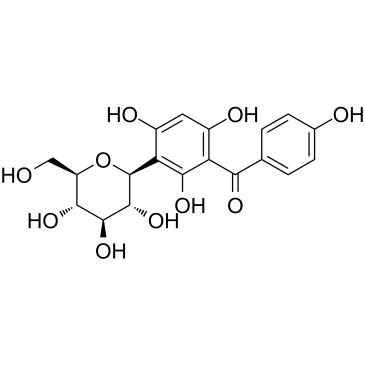 Iriflophenone 3-C-beta-D-glucopyranoside structure