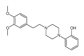 2-[4-[2-(3,4-dimethoxyphenyl)ethyl]piperazin-1-yl]phenol结构式