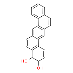 3S,4S-DIHYDROXY-3,4-DIHYDRO-DIBENZANTHRACENE Structure