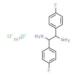 (1,2-bis(4-fluorophenyl)ethylenediamine)dichloroplatinum(II) structure