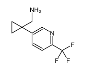 [1-[6-(trifluoromethyl)pyridin-3-yl]cyclopropyl]methanamine Structure