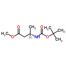 METHYL (S)-3-BOC-AMINOBUTYRATE structure