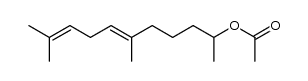 6,10-dimethylundeca-6,9-dien-2-yl acetate Structure