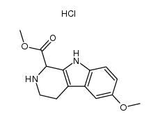 1-carbomethoxy-6-methoxy-1,2,3,4-tetrahydro-β-carboline hydrochloride Structure