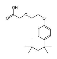 2-[2-[4-(2,4,4-trimethylpentan-2-yl)phenoxy]ethoxy]acetic acid Structure