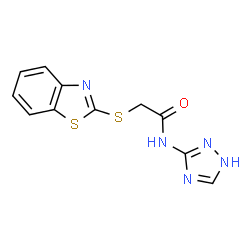 2-(1,3-Benzothiazol-2-ylsulfanyl)-N-(1H-1,2,4-triazol-3-yl)acetamide结构式