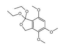 3,3-diethoxy-4,6,7-trimethoxy-1H-2-benzofuran结构式