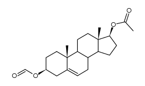 3β-Formyloxy-17β-acetoxy-androsten-(5) Structure