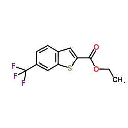 Ethyl 6-(trifluoromethyl)-1-benzothiophene-2-carboxylate结构式