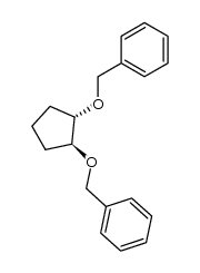 (1S,2S)-(+)-1,2-bis(phenylmethoxy)cyclopentane Structure