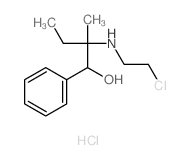 Benzenemethanol, a-[1-[(2-chloroethyl)amino]-1-methylpropyl]-,hydrochloride (1:1) Structure