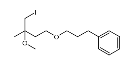 1-[3-(4-iodo-3-methoxy-3-methylbutoxy)propyl]benzene Structure