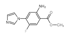 METHYL 2-AMINO-5-FLUORO-4-(1H-IMIDAZOL-1-YL)BENZOATE Structure