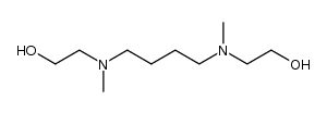 N,N'-bis-(2-hydroxy-ethyl)-N,N'-dimethyl-butanediyldiamine Structure