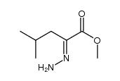 methyl 2-hydrazono-4-methylpentanoate Structure