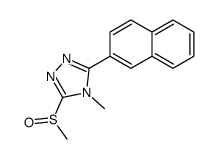 4-methyl-3-methylsulfinyl-5-naphthalen-2-yl-1,2,4-triazole Structure