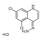 5,7-Dichloro-4-hydrazinoquinoline hydrochloride结构式