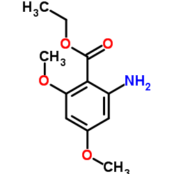 Ethyl 2-amino-4,6-dimethoxybenzoate结构式