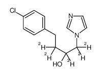 4-(4-Chlorophenyl)-1-imidazol-1-yl-(butan-d5)-2-ol结构式