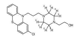 2-[4-[3-(2-chlorophenothiazin-10-yl)propyl]-2,2,3,3,5,5,6,6-octadeuteriopiperazin-1-yl]ethanol Structure