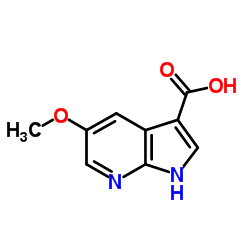 5-Methoxy-7-azaindole-3-carboxylic acid structure