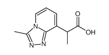 2-(3-Methyl[1,2,4]triazolo[4,3-a]pyridin-8-yl)propanoic acid结构式