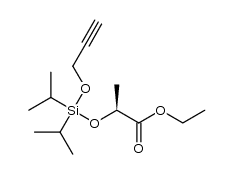 ethyl (2S)-2-{[diisopropyl(prop-2-yn-1-yloxy)silyl]oxy}propanoate Structure