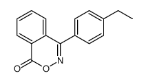 4-(4-ethylphenyl)-2,3-benzoxazin-1-one结构式