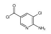 3-Pyridinecarbonylchloride,6-amino-5-chloro-(9CI)结构式