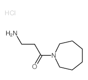 3-Amino-1-(1-azepanyl)-1-propanone hydrochloride结构式