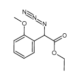 ethyl 2-azido-2-(2-methoxyphenyl)acetate结构式