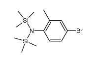 4-bromo-2-methyl-N,N-bis(trimethylsilyl)benzeneamine Structure
