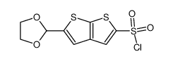 5-(1,3-dioxolan-2-yl)thieno[2,3-b]thiophene-2-sulfonyl chloride Structure