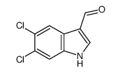 5,6-二氯-1H-吲哚-3-甲醛结构式