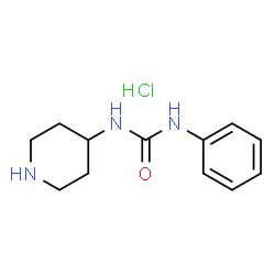 1-Phenyl-3-(piperidin-4-yl)urea hydrochloride structure