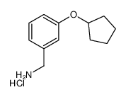 (3-(Cyclopentyloxy)phenyl)methanamine hydrochloride structure