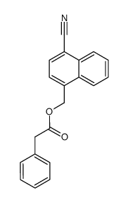 4-cyano-1-naphthylmethyl phenylacetate结构式
