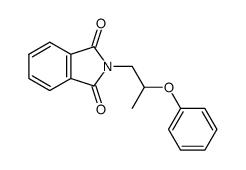 2-[2-phenoxypropyl]-1H-isoindole-1,3(2H)-dione结构式
