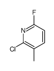 2-chloro-6-fluoro-3-methylpyridine结构式