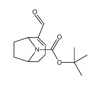 tert-Butyl (6R)-5-formyl-9-azabicyclo(4.2.1)on-4-ene-9-carboxylate结构式