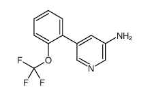 5-(2-(trifluoromethoxy)phenyl)pyridin-3-amine结构式