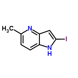 2-Iodo-5-methyl-1H-pyrrolo[3,2-b]pyridine Structure