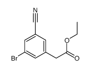 3-溴-5-氰基苯乙酸乙酯结构式