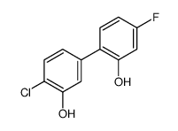 2-chloro-5-(4-fluoro-2-hydroxyphenyl)phenol结构式
