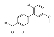 2-chloro-4-(2-chloro-5-methoxyphenyl)benzoic acid结构式